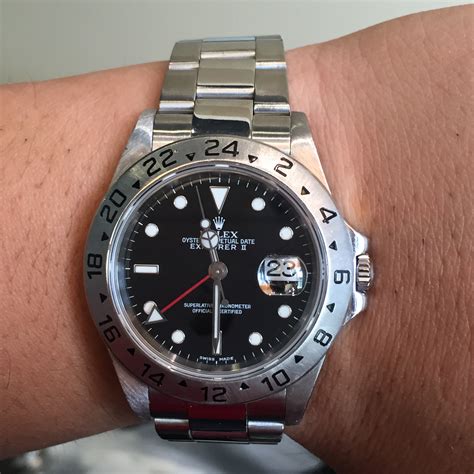 rolex explorer iiblack|rolex explorer 2 16570 black.